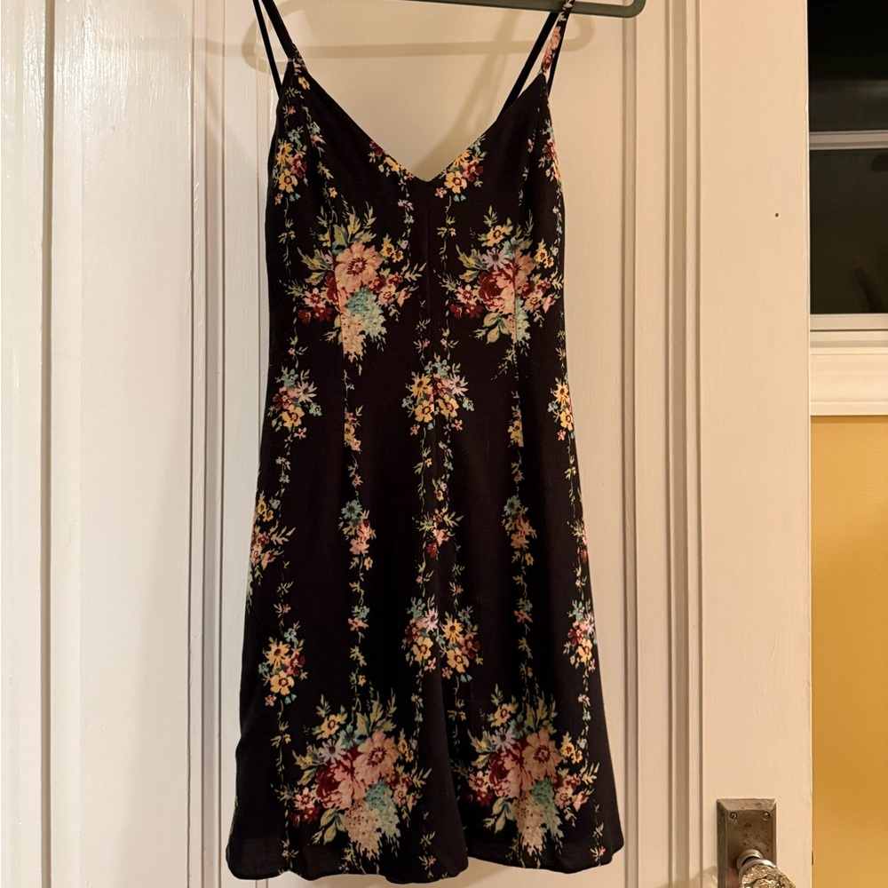 Alice + Olivia Black Floral Dress